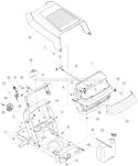 Page E Diagram and Parts List for 13A1760F700 2005 Yard Machines Lawn Tractor